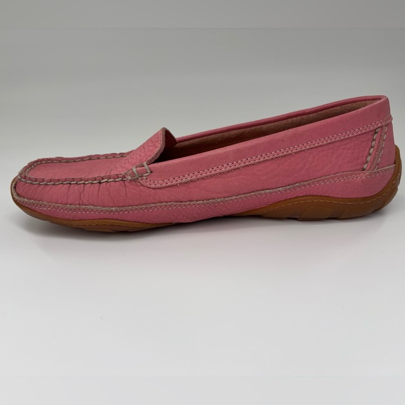 L.L. Bean Pink Leather Loafer Driving Moccasins US 9 - Picture 7 of 10